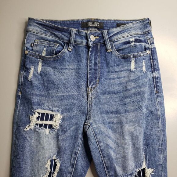 Judy Blue Skinny Fit Distressed Jeans Size 25 - Picture 7 of 16